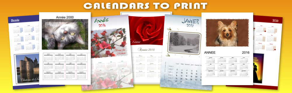 A presentation of multiple calendars